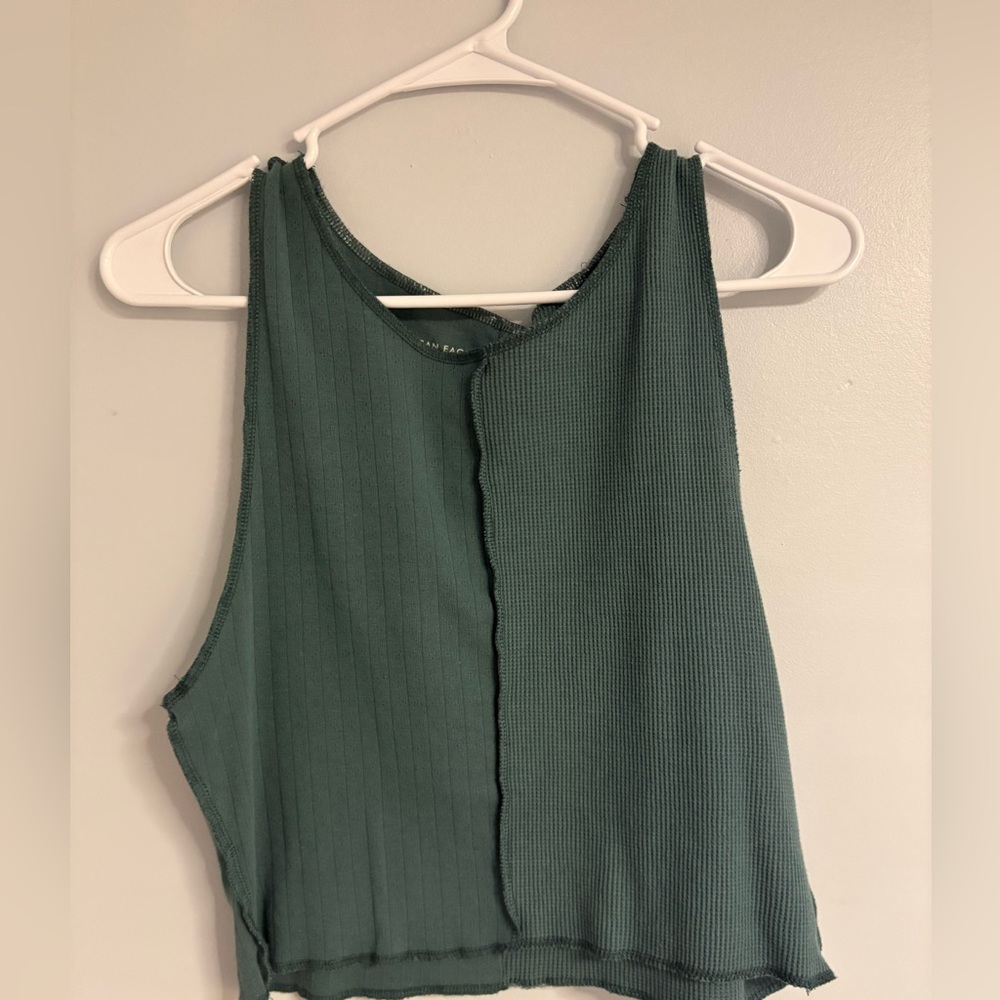 American Eagle Outfitters Forest Green Tank Top